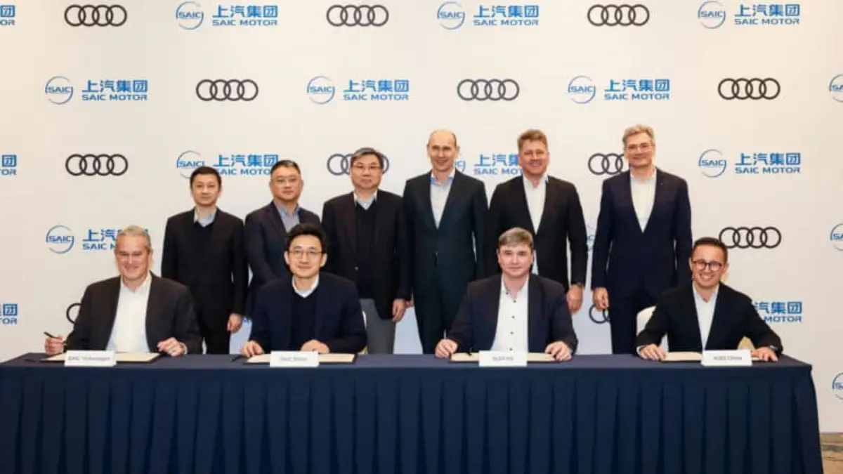 First Audi-SAIC-made electric car 